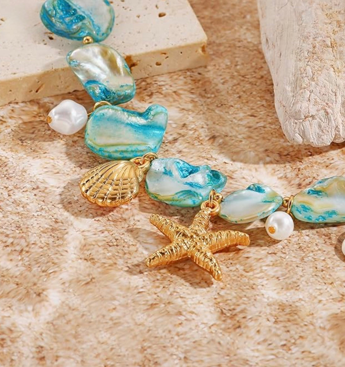 Sea Star blue bracelet