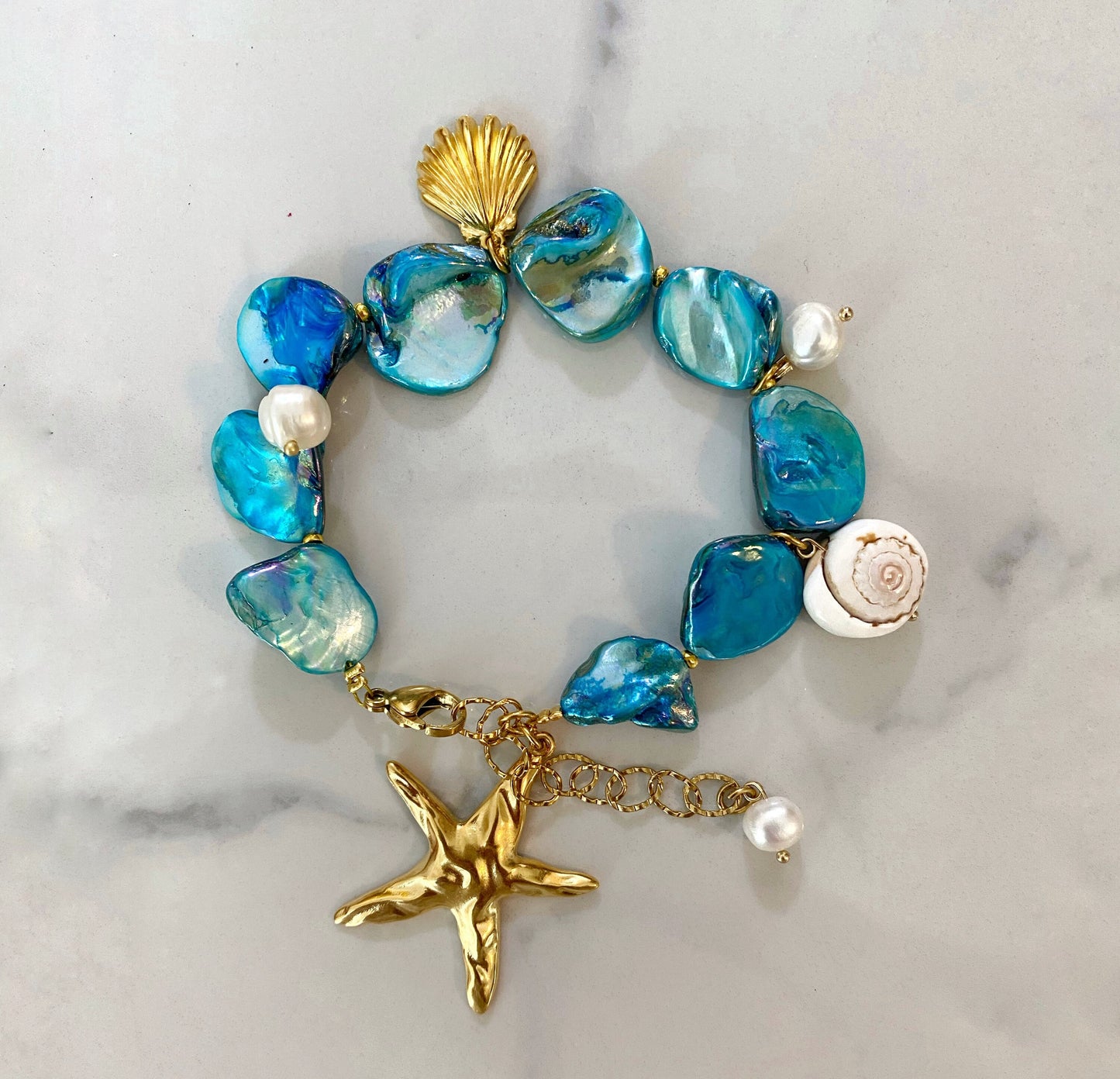 Sea Star blue bracelet