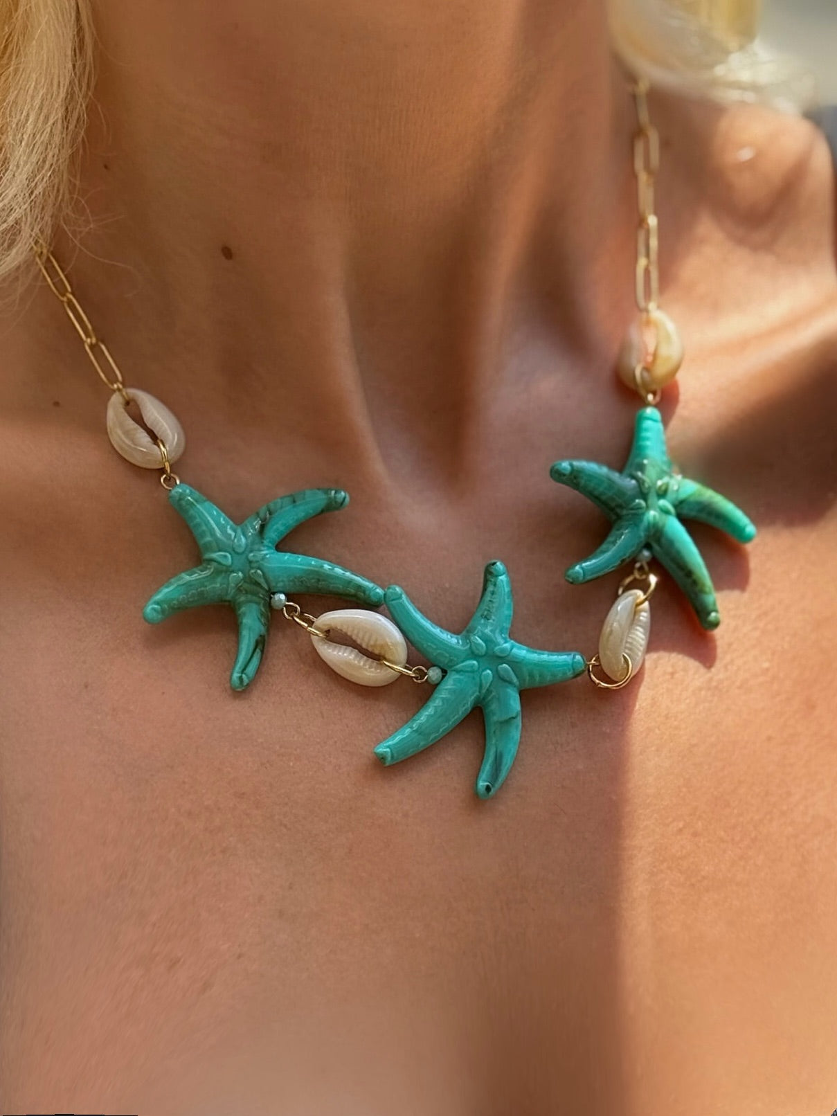 Blue Starfish necklace