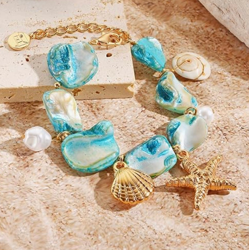 Sea Star blue bracelet