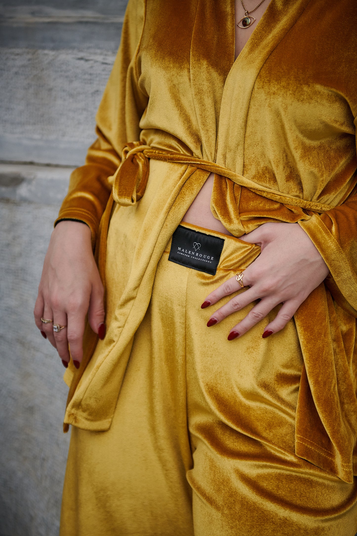 Analise Velvet Yellow Set