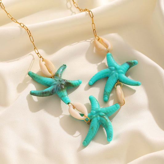 Blue Starfish necklace