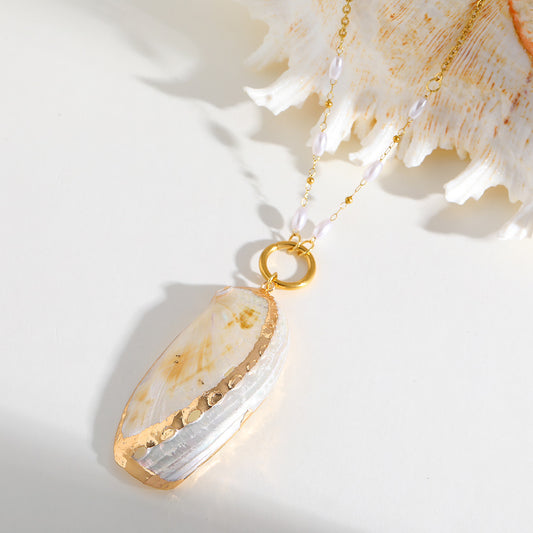 White seashell necklace