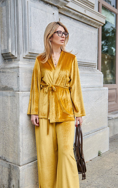 Analise Velvet Yellow Set