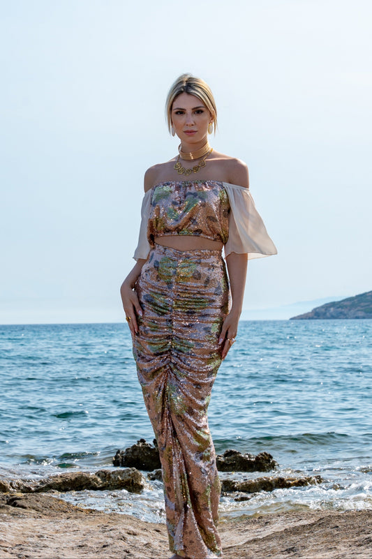 Paros Green Skirt
