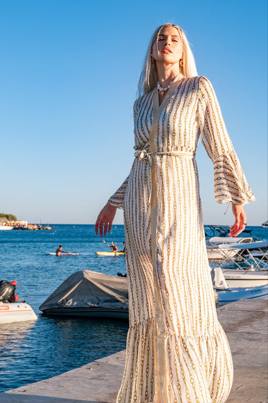 Artemis White Kimono Dress